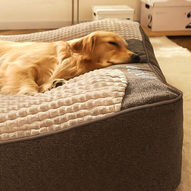 Orthopedic Dog Bed with Pillow – Luxury Comfort for Small/Large Dogs, Relaxation