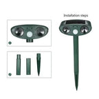 Outdoor Solar-Powered Ultrasonic Deer Repeller – Garden Protection, Wildlife Control