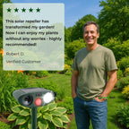 Outdoor Solar-Powered Ultrasonic Deer Repeller – Garden Protection, Wildlife Control