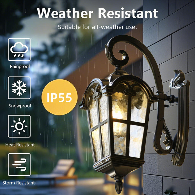 Outdoor Solar Wall Light with Remote Control – Garden, Patio