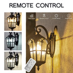 Outdoor Solar Wall Light with Remote Control – Garden, Patio