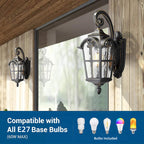 Outdoor Solar Wall Light with Remote Control – Garden, Patio