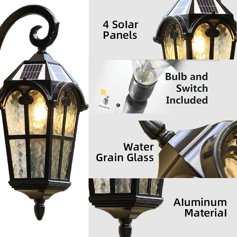 Outdoor Solar Wall Light with Remote Control – Garden, Patio
