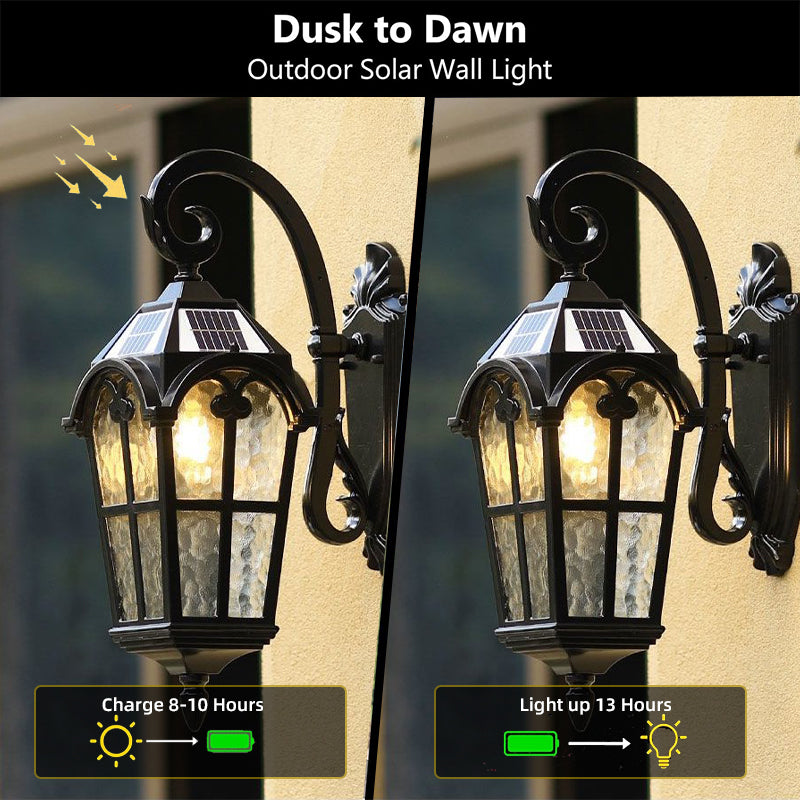 Outdoor Solar Wall Light with Remote Control – Garden, Patio