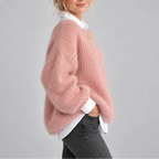 Oversized Chunky Knit Jumper with Balloon Sleeves – Casual, Everyday Wear