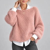 Oversized Chunky Knit Jumper with Balloon Sleeves – Casual, Everyday Wear