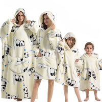 Oversized Hoodie Blanket, Pumpkin Pattern, Fleece Fabric – Cozy Nights, Home Relaxation