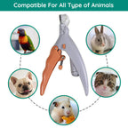 Pet Nail Clipper with LED Light & Protective Sensor – Grooming, Safe Trimming