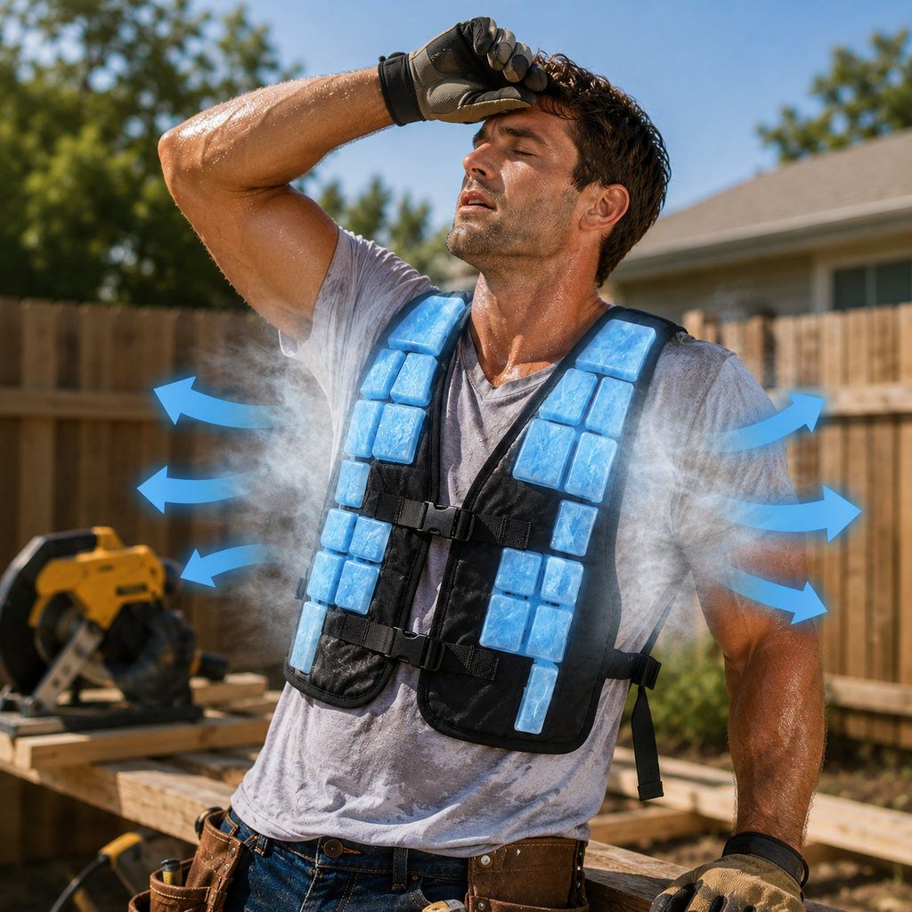 Phase Change Cooling Vest Lightweight – Outdoor Work, Sports