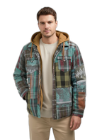 Plaid Hooded Jacket | Warm Fabric | Casual Style | Perfect for Everyday Wear Green