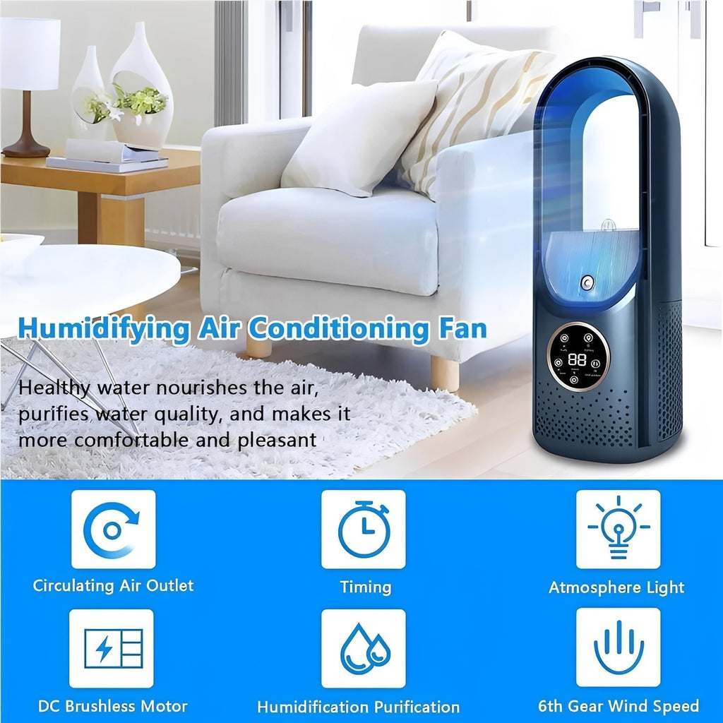 Portable 3-in-1 Air Cooler with Humidifier – Office Use, Night Comfort