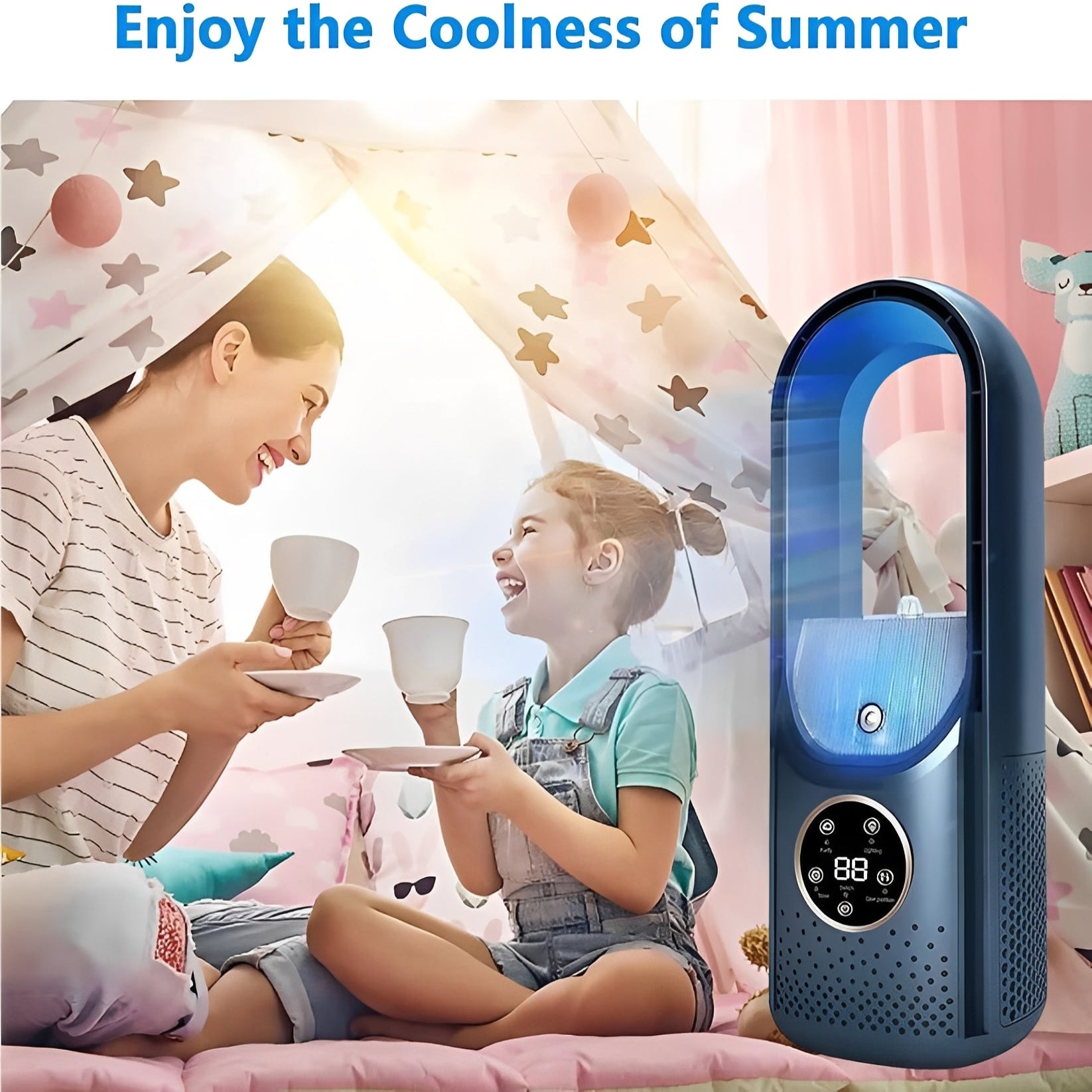 Portable 3-in-1 Air Cooler with Humidifier – Office Use, Night Comfort