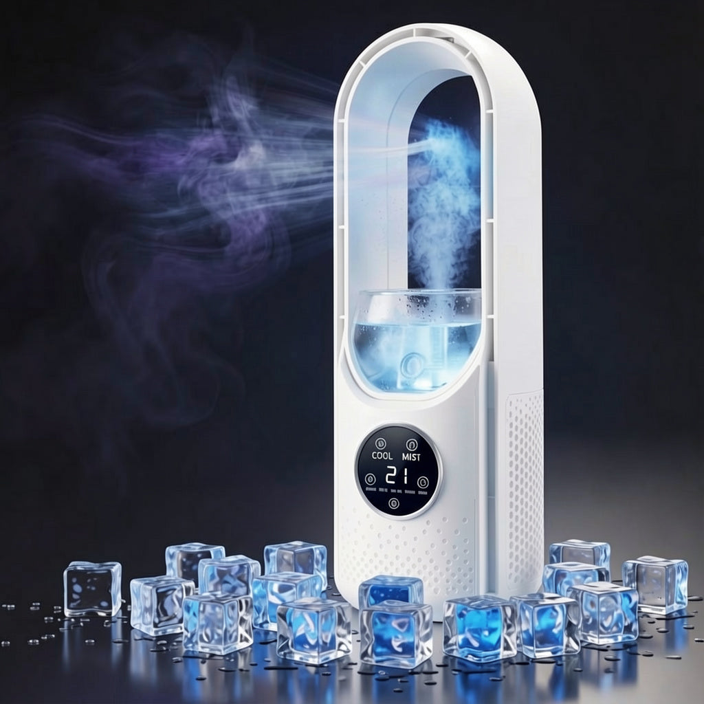 Portable 3-in-1 Air Cooler with Humidifier – Office Use, Night Comfort