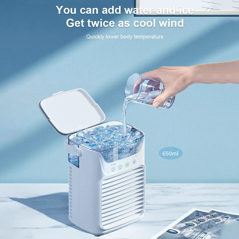 Portable Air Conditioner Fan with Water Tank – Small Room, Home Office