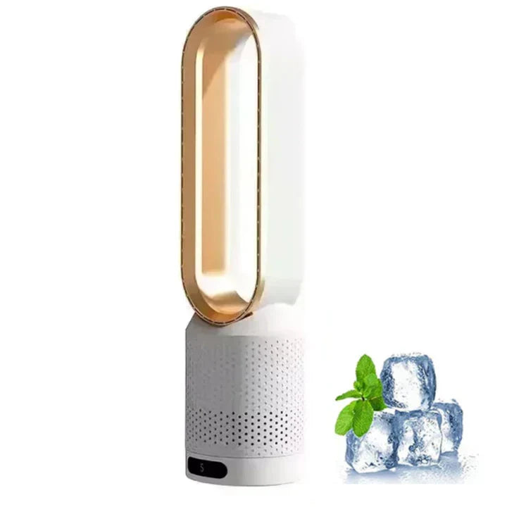 Portable Bladeless Fan with Air Purification and Remote Control – Home Office, Travel