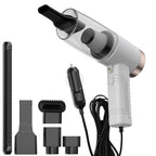 Portable Car Vacuum Cleaner 12V Corded Power with Crevice Tool – Car Cleaning, Travel