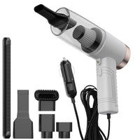 Portable Car Vacuum Cleaner 12V Corded Power with Crevice Tool – Car Cleaning, Travel