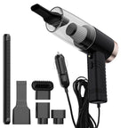 Portable Car Vacuum Cleaner 12V Corded Power with Crevice Tool – Car Cleaning, Travel