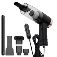 Portable Car Vacuum Cleaner 12V Corded Power with Crevice Tool – Car Cleaning, Travel