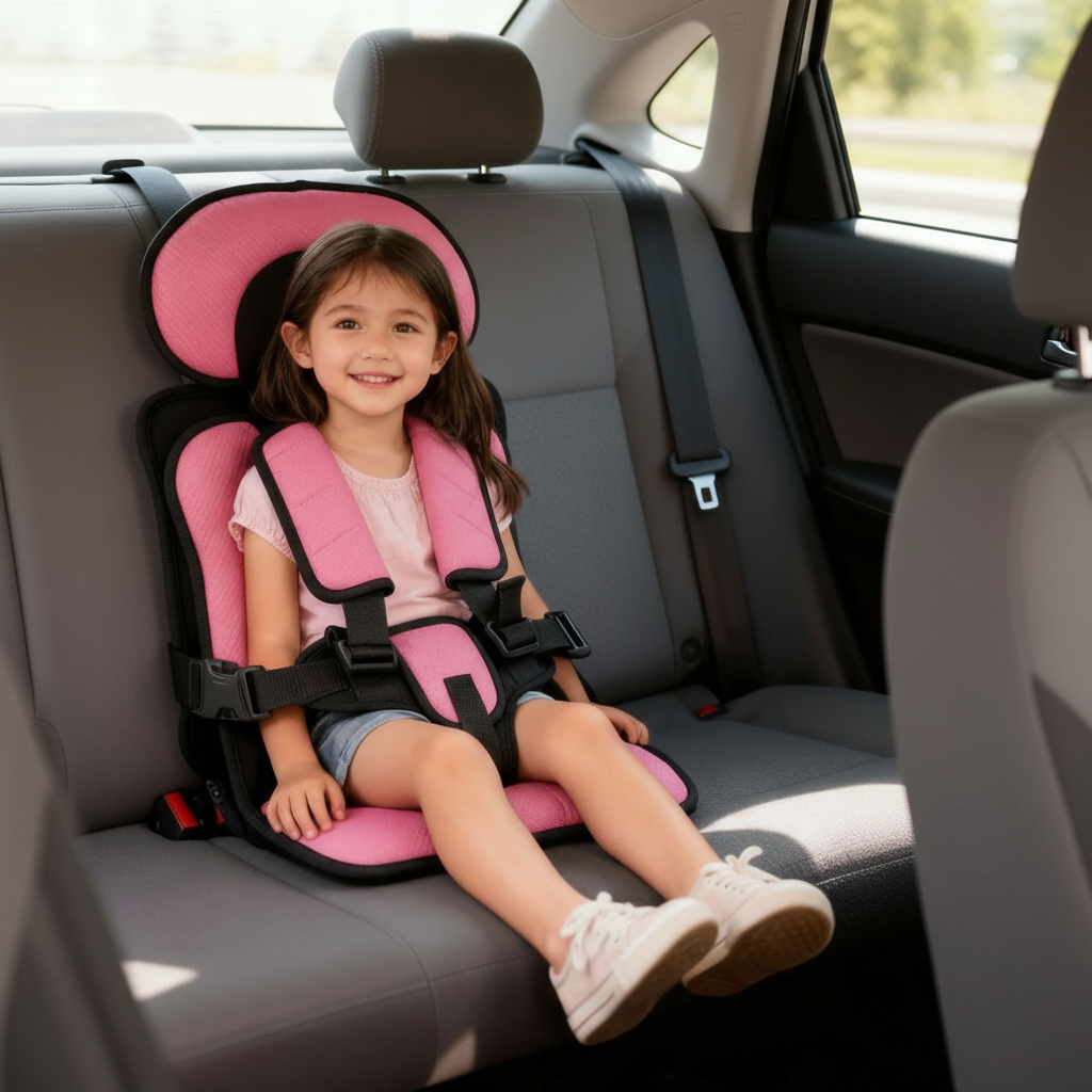 Portable Foldable Child Car Booster Seat – Travel, Safety