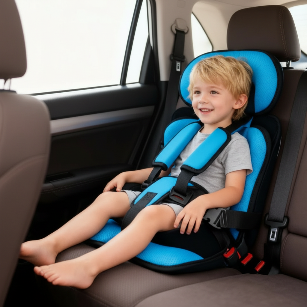 Portable Foldable Child Car Booster Seat – Travel, Safety