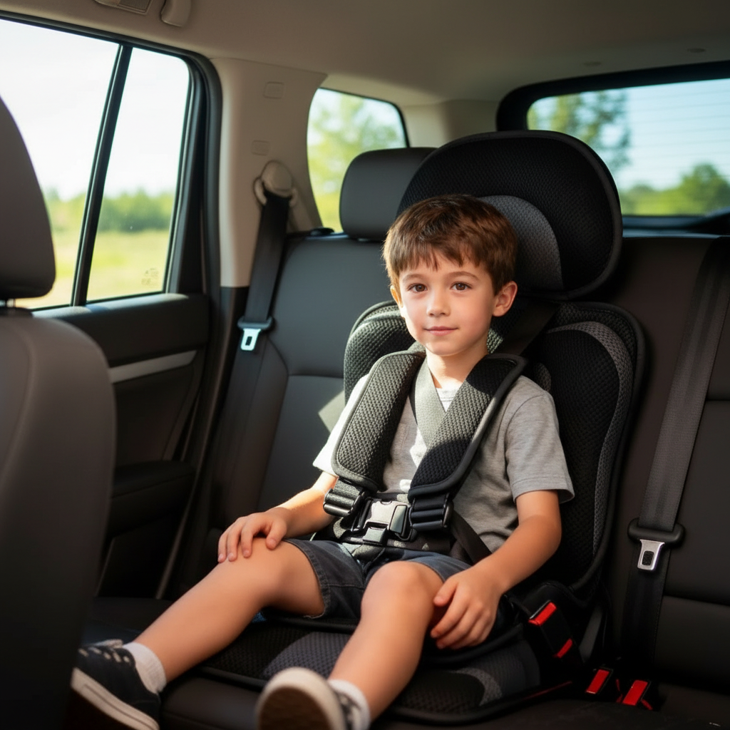 Portable Foldable Child Car Booster Seat – Travel, Safety