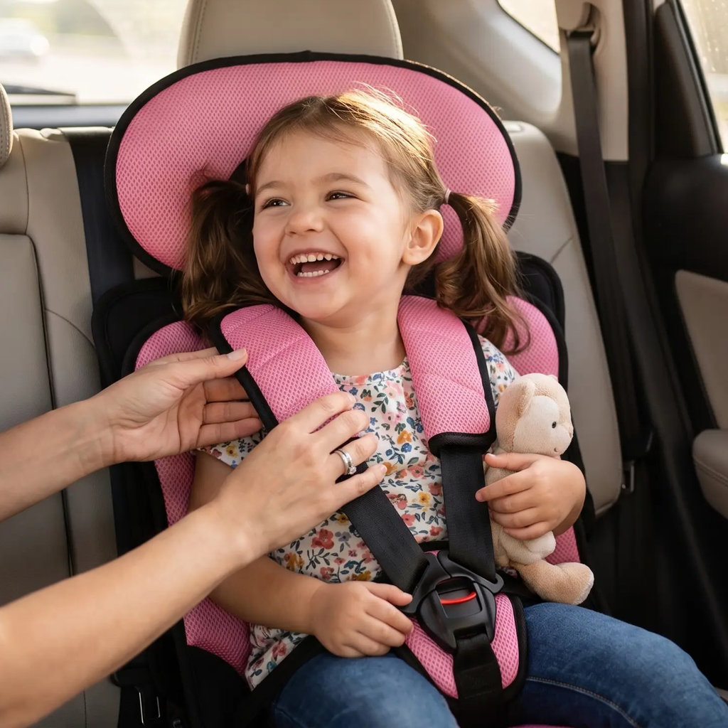 Portable Foldable Child Car Booster Seat – Travel, Safety