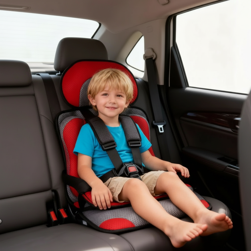 Portable Foldable Child Car Booster Seat – Travel, Safety