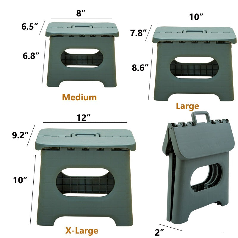 Portable Folding Step Stool with Handle – Home, Kitchen, Space-Saving