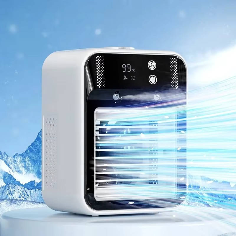 Portable Misting Air Cooler Dual Nano Mist Rechargeable Fan – Home Office, Travel