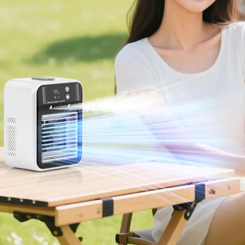 Portable Misting Air Cooler Dual Nano Mist Rechargeable Fan – Home Office, Travel