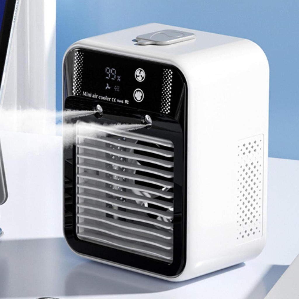 Portable Misting Air Cooler Dual Nano Mist Rechargeable Fan – Home Office, Travel