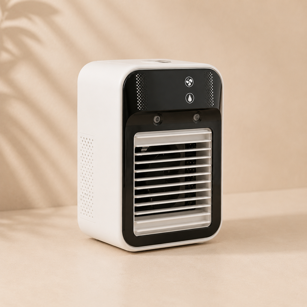 Portable Misting Air Cooler Dual Nano Mist Rechargeable Fan – Home Office, Travel