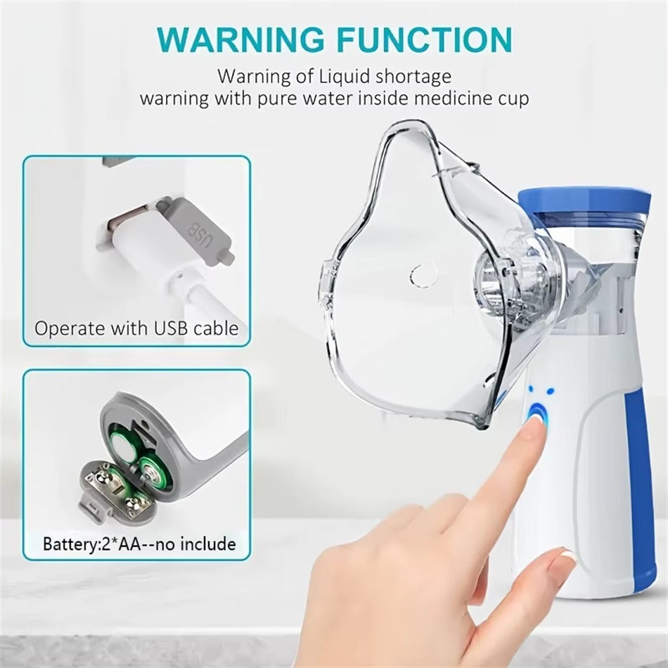 Portable Nebulizer Machine | Rechargeable, Quiet Operation – Home, Travel