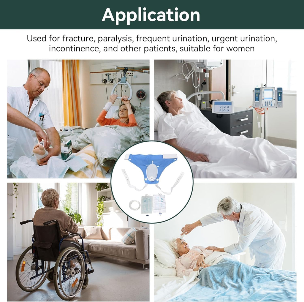 Portable Reusable Urinary Collection System with Adjustable Straps – Daily Use, Comfortable Fit