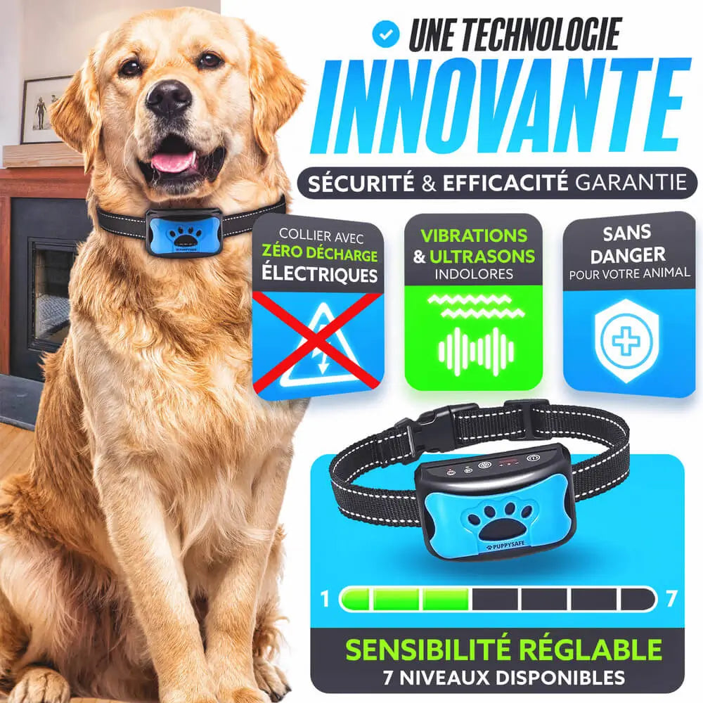 PuppySafe Anti-Bark Collar – Pain-Free Training for Dogs, Behavior Control