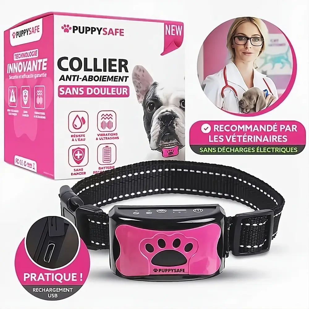 PuppySafe Anti-Bark Collar – Pain-Free Training for Dogs, Behavior Control