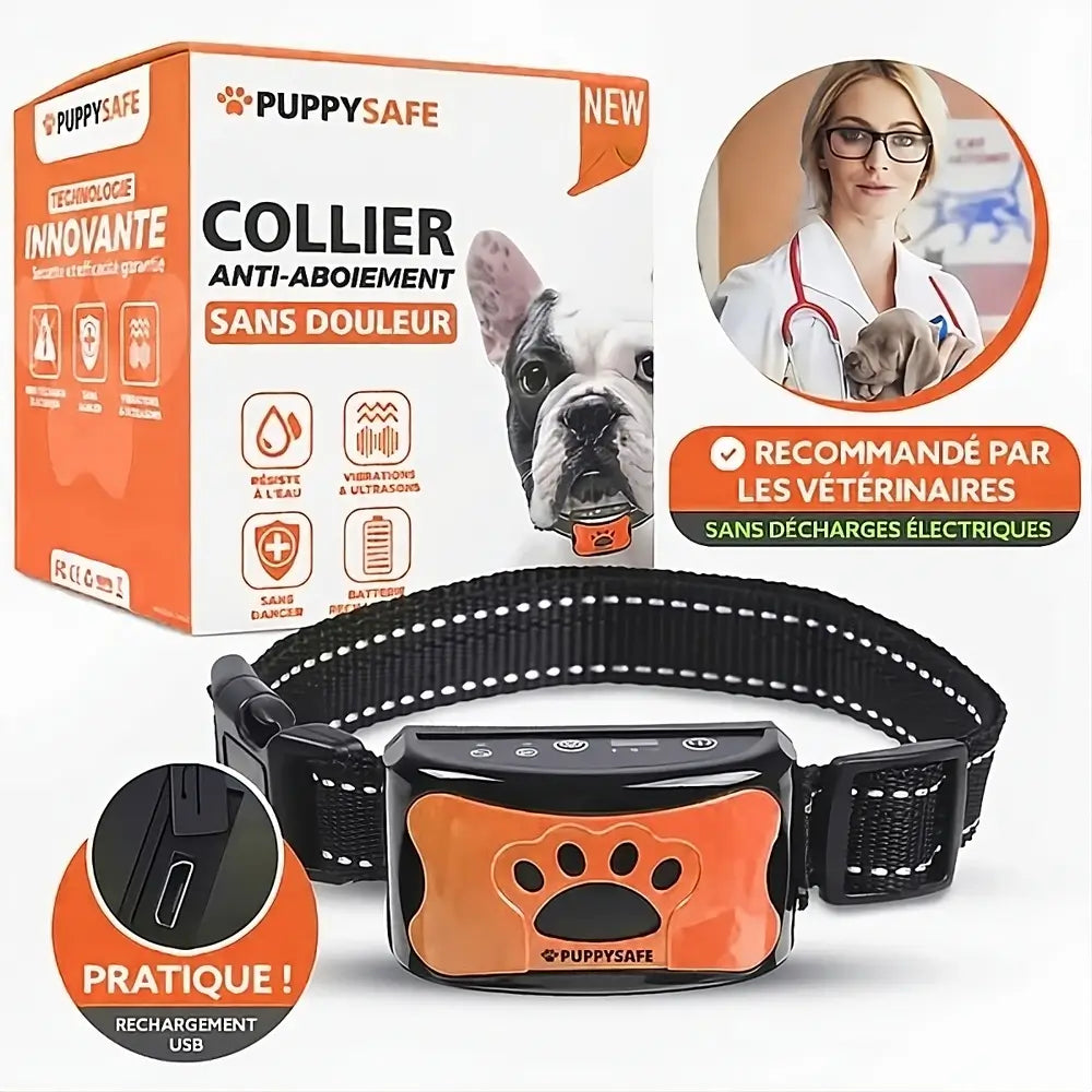 PuppySafe Anti-Bark Collar – Pain-Free Training for Dogs, Behavior Control