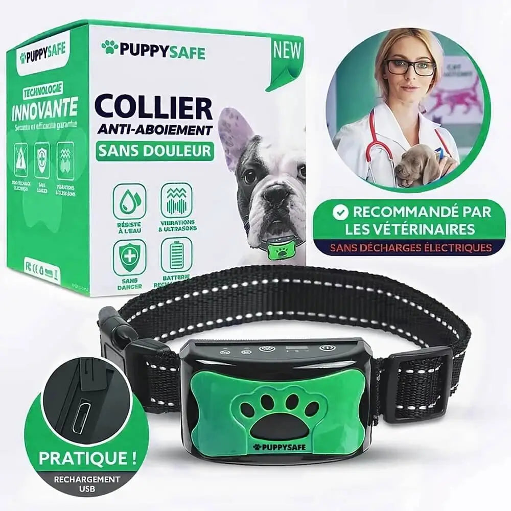 PuppySafe Anti-Bark Collar – Pain-Free Training for Dogs, Behavior Control