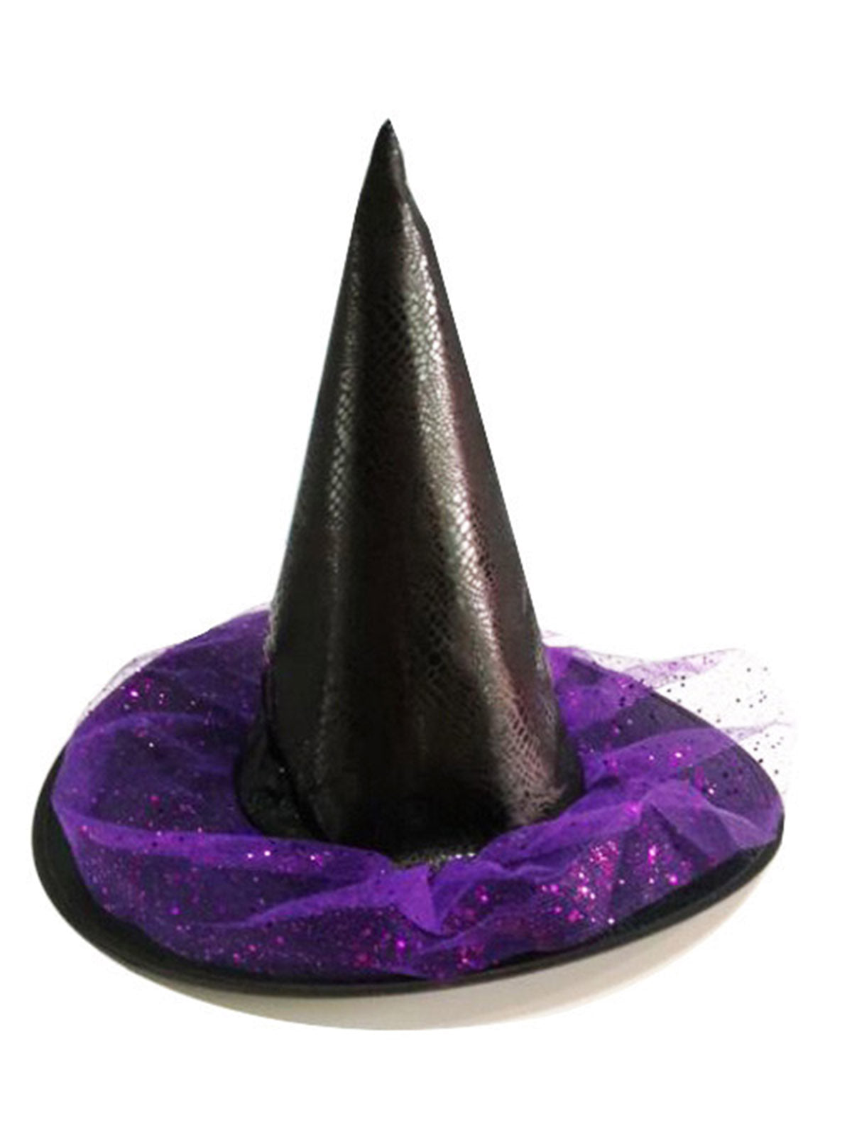 Purple Leather Witch Hat – Halloween Costume, Party Accessory