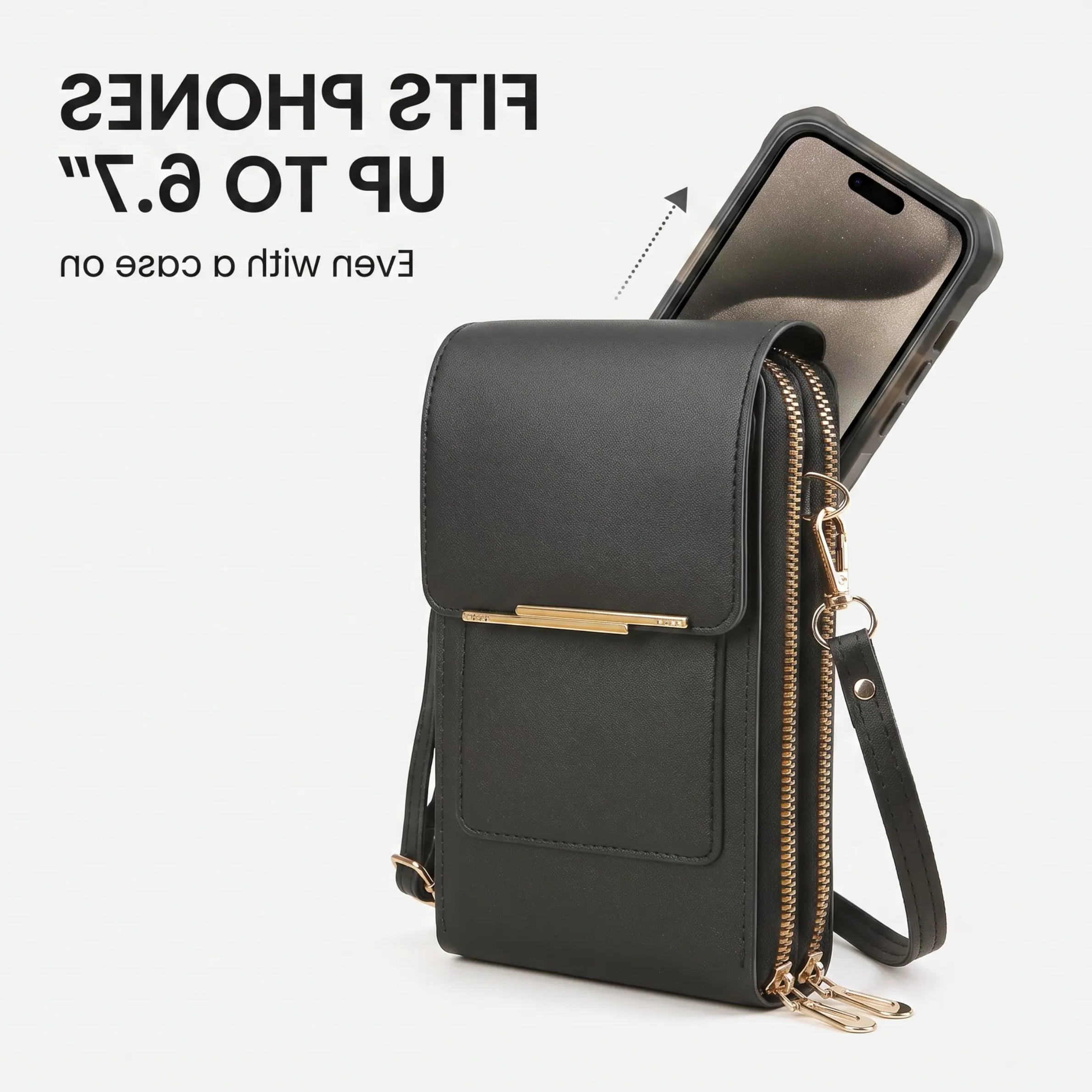 RFID Anti-Theft Phone Wallet – Travel, Everyday Use