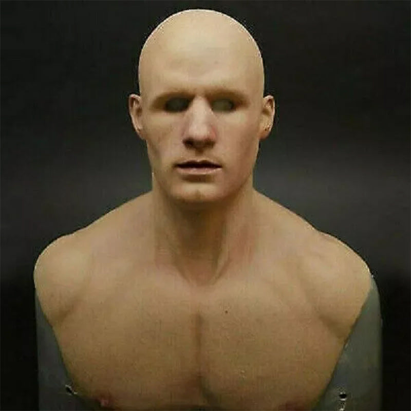 Realistic Latex Mask | Full Face | Halloween Cosplay Costume – Party, Dress-Up