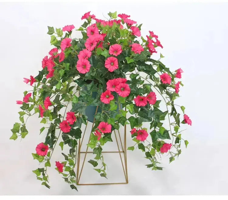 Realistic UV-Resistant Artificial Morning Glory – Garden Decor, Outdoor Arrangement