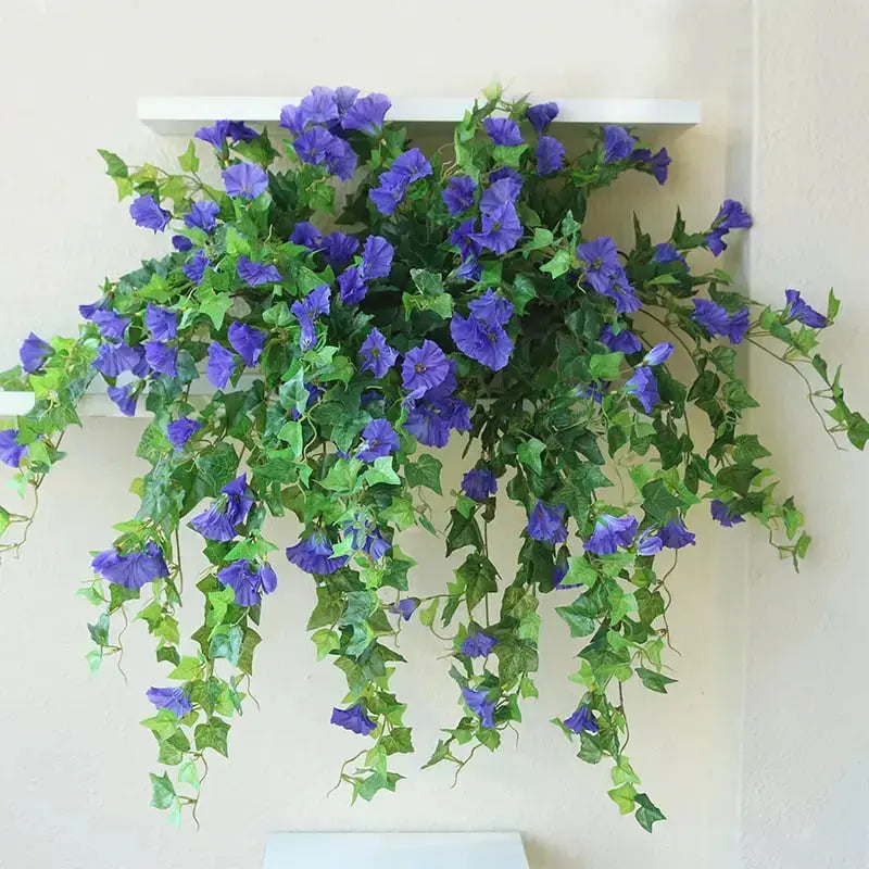 Realistic UV-Resistant Artificial Morning Glory – Garden Decor, Outdoor Arrangement