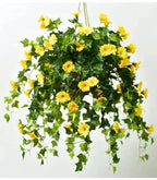 Realistic UV-Resistant Artificial Morning Glory – Garden Decor, Outdoor Arrangement
