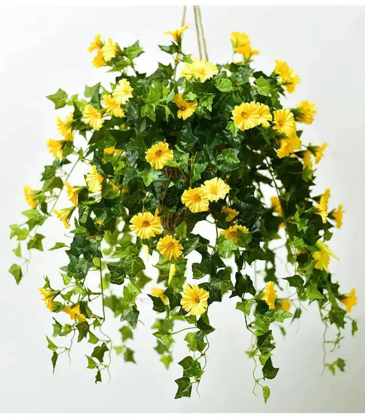 Realistic UV-Resistant Artificial Morning Glory – Garden Decor, Outdoor Arrangement