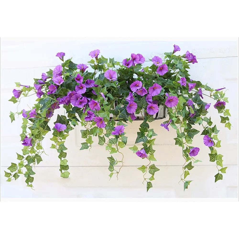 Realistic UV-Resistant Artificial Morning Glory – Garden Decor, Outdoor Arrangement