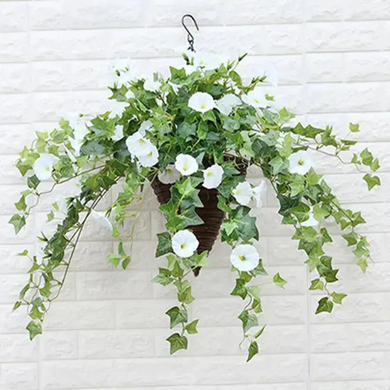 Realistic UV-Resistant Artificial Morning Glory – Garden Decor, Outdoor Arrangement