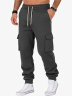 Relaxed Fit Cargo Jogger Pants for Men | Comfortable Cotton Blend | Casual Wear