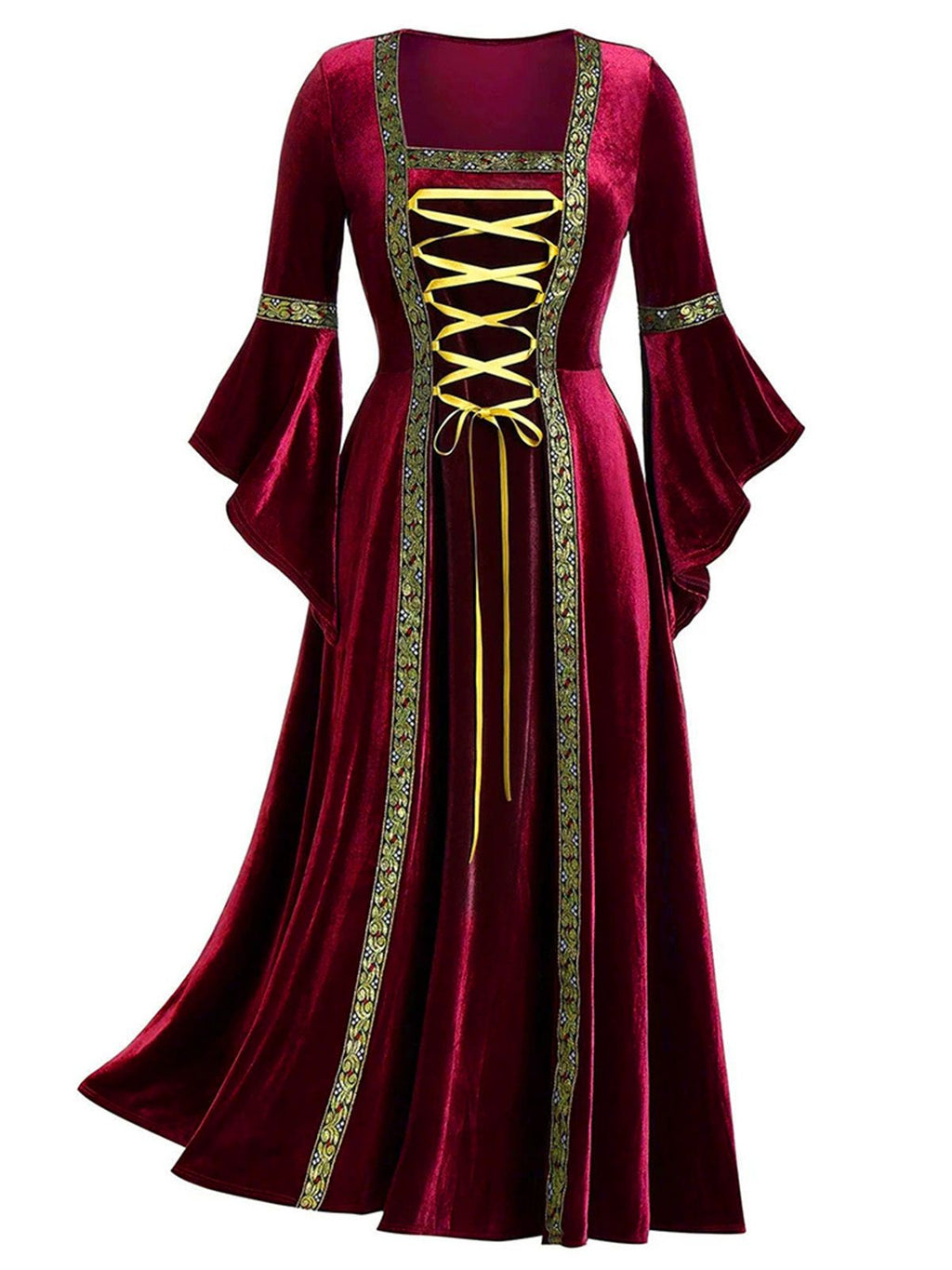 Renaissance Medieval Velvet Dress – Costume Party, Themed Events